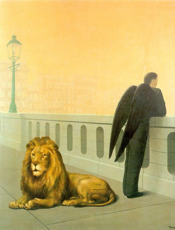 Homesickness painting - Rene Magritte Homesickness art painting